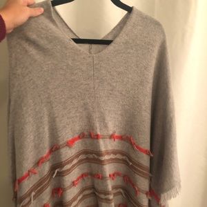 Grey Ella Moss poncho